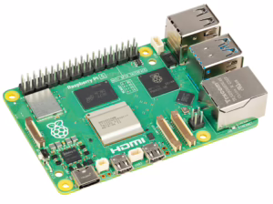Foto zeigt einen Raspberry Pi 5 ohne Lüfter